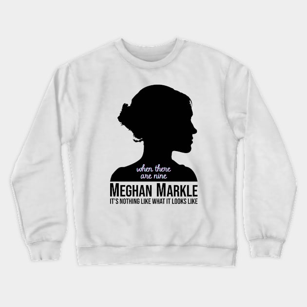 Meghan Markle Crewneck Sweatshirt by Mavioso Pattern